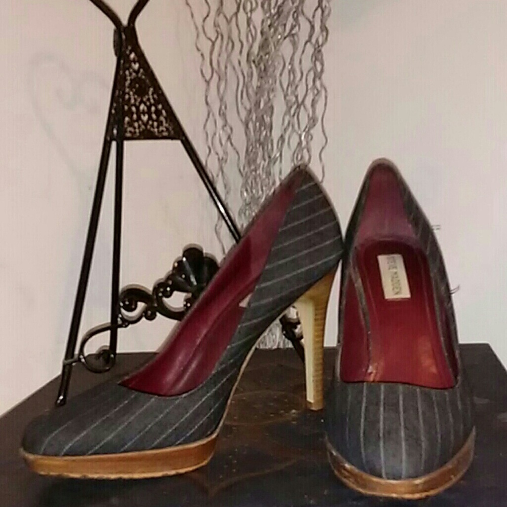 Steve Madden pinstripe heels